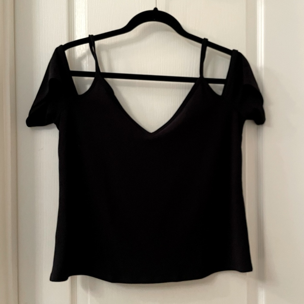 Bar III Cold Shoulder Top